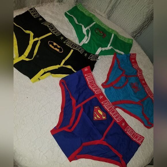 New Men's  Briefs Superhero Lovers Batman + Cotton Superman 4 Pack 2XL - Picture 10 of 16